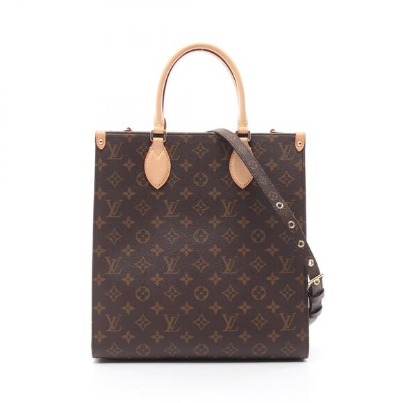 Louis Vuitton Handbags - Louis Vuitton Sac Plat Tote Bag Canvas Leather Monogram Brown